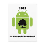 2011 Cambrian Explosion (Android Bug Droid) Postcards