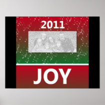2011 Christmas Joy Snow Personalized Photo Print
