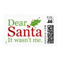 Santa Claus Christmas Letter Postage Stamp
