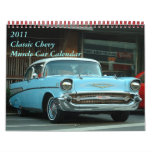 2011 Classic Chevy Muscle Car Calendar