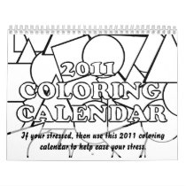 2011 Coloring Calendar to help ease stress