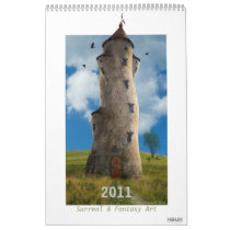 houk, art calendars, calendar, 2011 calendars, 2011, surreal, fantasy, fairytales, cool, chic, eerie, gothic, best, mysterious, excellent, wonderful, artworks, digital, design, landscape, country, home, fish, castle, towers, dreams, dreamland, unique, magic, wonderland, gift, new, special, baloon, countryside, cottage, windmill, fun, spirit, spiritual, Calendar with custom graphic design