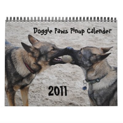 2011 - Doggie Paws Pinup Calender Wall Calendars by anderblit