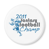 2011 Fantasy Football Champ magnets