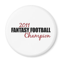 2011 Fantasy Football Champion magnets