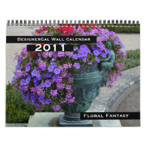 2011 Floral Fantasy Wall Calendar