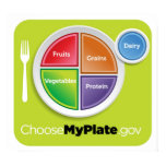 2011 Food Pyramid Choose My Plate poster