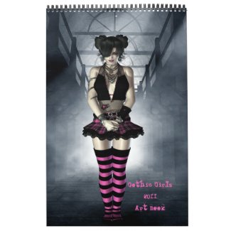 2011 Gothic Girls Art Book Calendar calendar