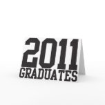 2011 graduates in funky block font! cards