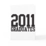 2011 graduates in funky block font! cards