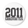 2011 graduates in funky block font! magnet
