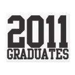 2011 graduates in funky block font! post card