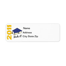 2011 Graduation Cap labels