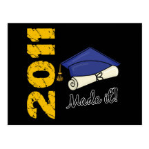 2011 Graduation Cap Post Card