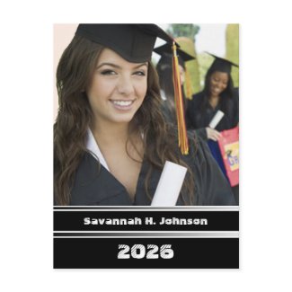 2011 Graduation Photo Invitations postcard