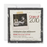 2011 Grunge Graduation Announcement (black)