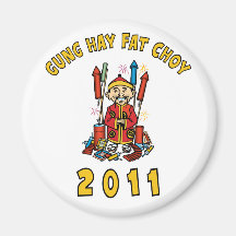 2011 Gung Hay Fat Choy Refrigerator Magnets