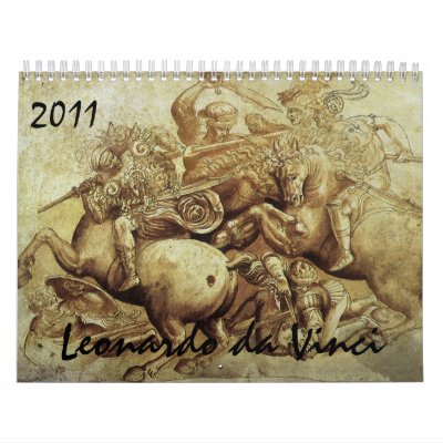 2011 Leonardo da Vinci Calendar by MasterpieceCafe