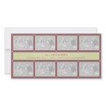 2011 Memories New Year Collage Burgundy Green Photo Card Template