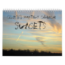 2011 Monthly Calendar, Sunsets