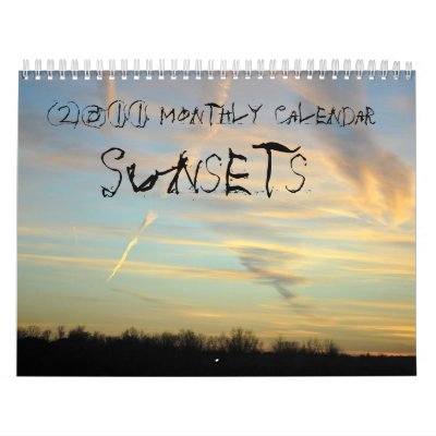 2011 Monthly Calendar, Sunsets by abreezylife