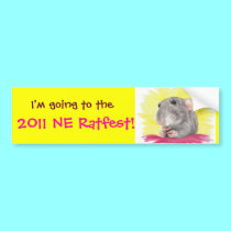 2011 NE RatFest Bumper Sticker bumper stickers