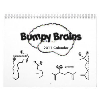 2011 Neurotransmitter & Hormone Calendar by bumpybrains