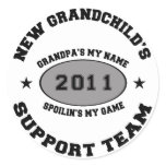 2011 New Grandchild Round Sticker