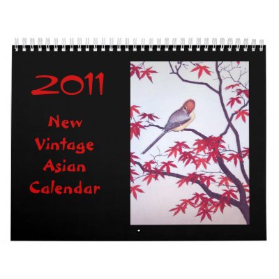 2011 New Vintage Asian Calendar