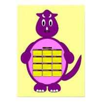 2011 Purple Dinosaur Calendar Poster posters