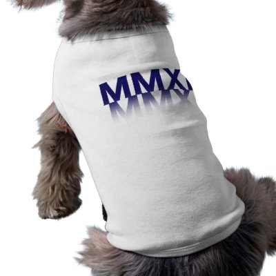2011, Roman Numeral Pet T Shirt by SocialStyle