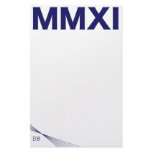 2011, Roman Numeral Customized Stationery