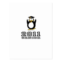 2011 Senior Graduation Penguin Postcard
