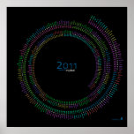 2011 Spiral Calendar (black / spanish) Posters