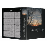 2011 Sunset Silhouette Calendar Binder