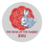 2011 The Year of the Rabbit Gifts Round Stickers