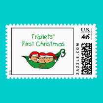 2011 Triplets First Christmas Postage postage