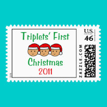2011 Triplets First Christmas Postage postage