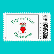2011 Triplets First Christmas Postage postage