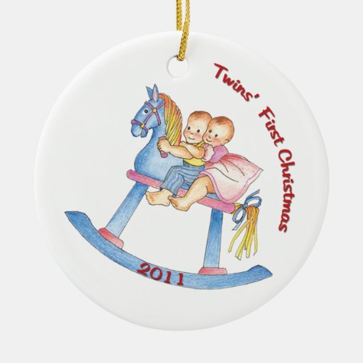 2011 twins first christmas ornament zazzle 2011 twins first christmas ornament zazzle