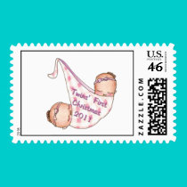 2011 Twins First Christmas Postage postage
