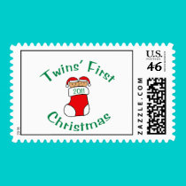 2011 Twins First Christmas Postage postage