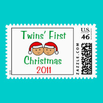 2011 Twins First Christmas Postage postage