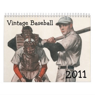 2011 Vintage Baseball Calendar by YesterdayCafe