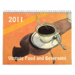 2011 Vintage Food and Beverages Calendar