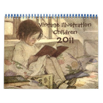 2011 Vintage Illustration Children Calendar