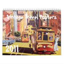 2011 Vintage Travel Posters Calendars