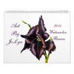2011 Watercolor  Flowers  Calendar