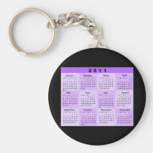 2011 Year at a Glance Calendar Keychains