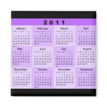 2011 Year at a Glance Calendar Magnet
